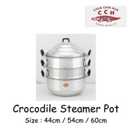 CCH Aluminium Steamer Pot 3 Layer Steam Pot / Periuk Kukus Cap Buaya Thailand (44cm/54cm/60cm)