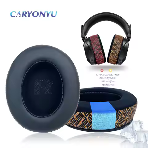 CARYONYU Replacement Ear Pad For Pioneer SE-MS5,SE-MS7BT-K, SE-MS9BN Headphones Thicken Memory Foam 