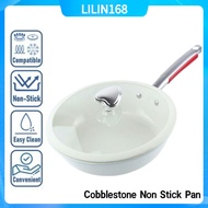 Cobblestone White Frying Pan Non Stick Frying Pan kitchen Cooking Pan 28CM Kitchenware Nonstick Pans