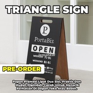 [PRE-ORDER] TRIANGLE SIGN - Modern Aesthetic Brand Nameplate | Suitable for Sale