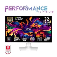 MSI MPG 321URXW QD-OLED UHD 240Hz 32 INCH GAMING OLED MONITOR (3 YEAR WARRANTY BY CORBELL TECHNOLOGY