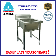 AMGA Kitchen Sink Single Bowl | Fully Stainless Steel Imported from Taiwan | Stainless Steel Industr