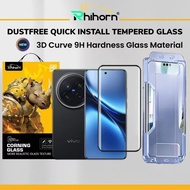 Rhihorn Dust-Free Curve Tempered Glass for Vivo X200 Pro | X200 | X100 | X100 Pro Screen Protector