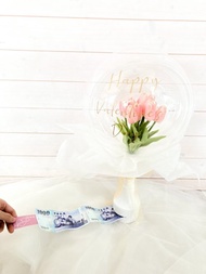 氣球花束抽鈔票款(鬱金香花束)_畢業禮/母親節禮物/生日禮/