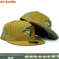 Blue Jays Fitted Hat Women Men Non-Adjustable Baseball Cap Flat Brim Cap SRZK