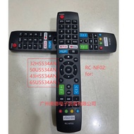 FOR RC-NF02 TV Remote For 534 Series TV Model 32HS534, 43HS534, 50US534, 65US534 TV Remote Code appl