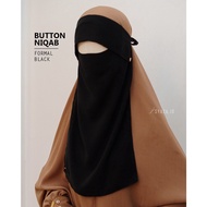 SYAZA - Button Niqab Chiffon Silk el Burj al Arab Chiffon Silk Sultan Breathable 3 layers