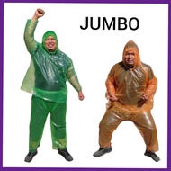 JUMBO Plastic Raincoat Disposable Thick Suit PPE Coat