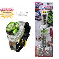 JAM TANGAN ANAK KARAKTER MUSIK LAMPU SPIN PUTAR LED DIGITAL WATCH MELODY KUROMI CINNAMAROLL