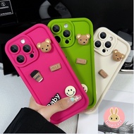 Cute Smile Bear Phone Case For For Huawei Honor X9B 20 20S X50 GT 90 70 50 Pro SE Magic 5 4 Pro Y9s Nova 5T 10 Lite 9 Pro SE V17 Silicone Soft Case 3D Coffee Shockproof Phone Case