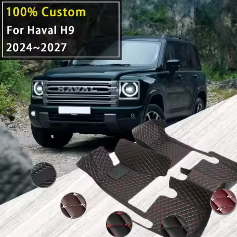 Car Floor Mats For Haval H9 MK2 2024 2025 2026 2027 5seat Waterproof Pads Foot Carpets Floor Covers 