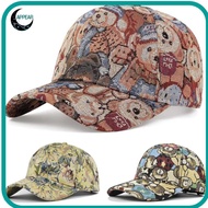 APPEAR Unisex-Teens Caps, Little Bear Print Cartoon Cute Bear Baseball Cap, Cartoon Bear Print Cotto
