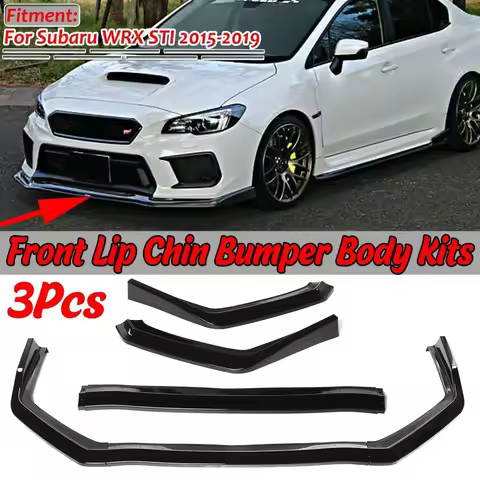 New Car Front Bumper Splitter Lip Chin Bumper Spoiler Diffuser Lip Cover Trim Protection For Subaru 