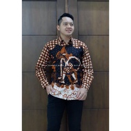 KEMEJA Full Shirt With ontoseno motif solo batik Shirt For Men premium Long Sleeve