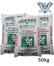 PUR 511 BRAVO 50kg VOER 511 B MAKANAN TERNAK AYAM Hi-Pro-Vite 511 Bravo Pakan ayam hobi