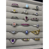 Gemstone adjustable 925 Ring