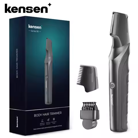 Kensen S6 Electric Hair Trimmer for Men Body Groomer Clipper IPX5 Waterproof Portable Groin Pubic Ha