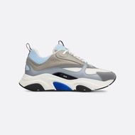 Dior Men’s Blue White Mesh & Gray Leather Casual Sneakers - B22 Low Top