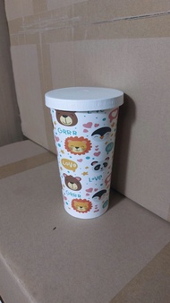 Ly giấy 22oz - 650ml mẫu Gấu Con Set 50-300 cái kèm nắp