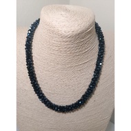 [PRELOVED] Lovisa - Magnetic Blue Diamante Tube Necklace