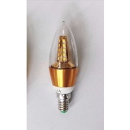 Candle light bulb with E27 holder & E14 holder 5W, white & yellow light, used to decorate stairs and
