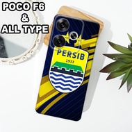 G27 - XIAOMI Case Latest F6 5Gpoco 2024 - Flexible rubber material - PERSIB MOTIF - XIAOMI silicone 