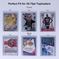 Toploader Sleeves - Resealable Team Bags for 35-75PT Top Loader Cards (500pcs) F7HU