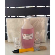 Fiberglass Set (C12) -500ml Resin, 60cc Hardener, 1/2kg WRC, Brush, Cup w/ 30ml Wax Sol