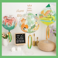 22-inch 4D animal balloons 4D transparent animal balloons 4 different patterns three-dimensional cut