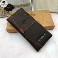 Camel Lee Jeep Leather Wallet Men Long Purse Dompet Lelaki Kulit Panjang Beg Duit Lelaki