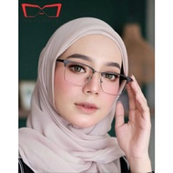 KACAMATA MINUS KOTAK SUNGGLASSES  // KACAMATA MINUS FASHION PRIA WANITA // FRAME KOTAK BESI KOMBINASI PLASTIK // UKURAN MINUS 050 s/d 400 // 100% REALPICT .