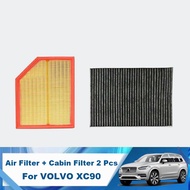Car Air Filter+Cabin Filter Set Car Accessories for XC90 2Th 2014-2021 2.0 D4 D5 T5 T6 T8 31407748 3