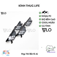 Super Cool 6-Dot Thug Life Glasses, Excellent Quality – Symbol of Style!
