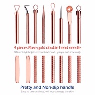 Facial Treatment Kit from Acne and Blackheads 4 PCS - Rose Gold