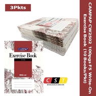 Campap CW2502 100pgs F5 Write-On Single Line Exercise Book (10 Books/Pkt) x 3 Pkts