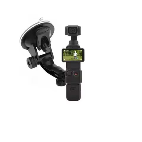 Gimbal Car Bracket Car Suction Cup Stable Mount Holder with Adapter Clip for DJI Pocket 3 Osmo Pocke