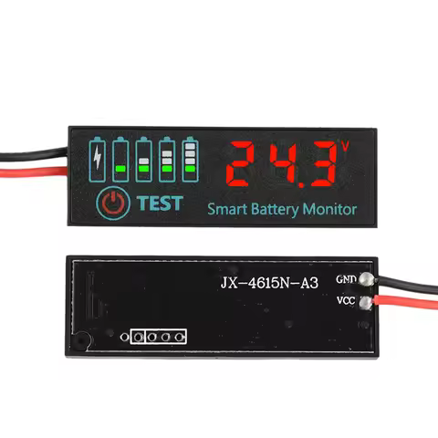 3S~14S DC7-55V Battery Level Indicator 12V 24V 36V 48V 18650 Lipo Lithium Battery Acid Battery Level