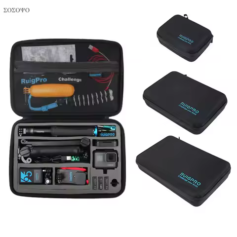 Portable Carry Storage Bag Protective Case Box 3 Size Handbag For GoPro Hero 9 8 7 6 5 4 Xiaomi YI S