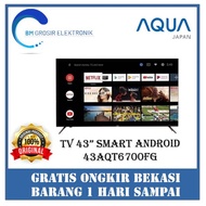 sale AQUA LED TV 43 43AQT1000U / 43 AQT 1000 SMART ANDROID TV 43 INCH