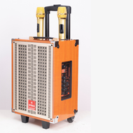 Loa kéo gỗ ONTEKCO 8002|8002 Hozing kèm 2 micro không dây chuyên nghiệp Bass 20 nhỏ gọn công xuất lớ