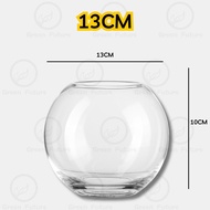 球形玻璃瓶 Transparent Ball Design Pot 水晶透明圆球形旋转玻璃烛台摆件香薰蜡烛杯空杯子小蛋杯 Candle Holder