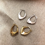 Anting-anting Gaya Korea Kipas Zhiqiao Ibu Kuda Jepun Anting-anting Gaya Nordic Korea Mudah 925 Ster