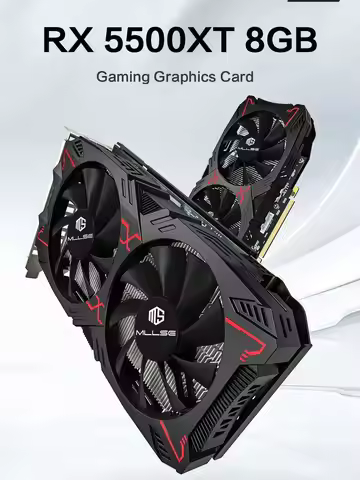 MLLSE AMD RX5500XT 8G Gaming Graphics Card 8GB 128Bit GDDR6 PCI-E 4.0×8 GPU Radeon rx5500xt 8gb game