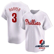 Men's MLB Philadelphia Phillies Bryce Harper White Home Baseball Jersey