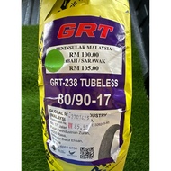 GRT TYRE MOTORCYCLE GRT238 (Bunga Diamond) TUBELESS 80/90-17