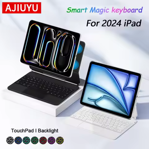 Magic Keyboard Folio For iPad Pro 11 M4 2024 Pro 13 Inch Case for iPad Air 11 Inch M2 Air 13" Magnet