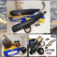 ESPADA OPEN EXHAUST PIPE RACING E6 Y15ZR/ LC135/ RS150/ SYM VF3I/ RSX150