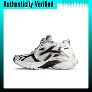 Balenciaga Runner Low top Casual Shoes Mens Black White 772774WRUNG9010