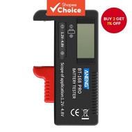 Professional Digital Battery Tester for 9V, 3.7V, 1.5V Button Lithium Batteries
