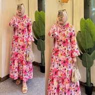 ORLA LONG RAYON DRESS FOR WOMEN // MOTIF WOMEN'S DRESS // RAYON MOTIF BUSUI DRESS // LATEST WOMEN'S 